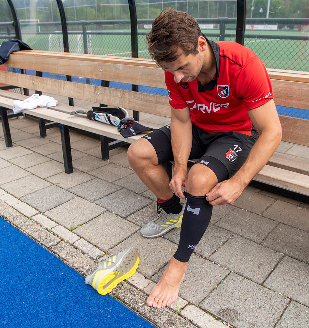 Herzog Medical Compressietubes zwart Hockey Hockey